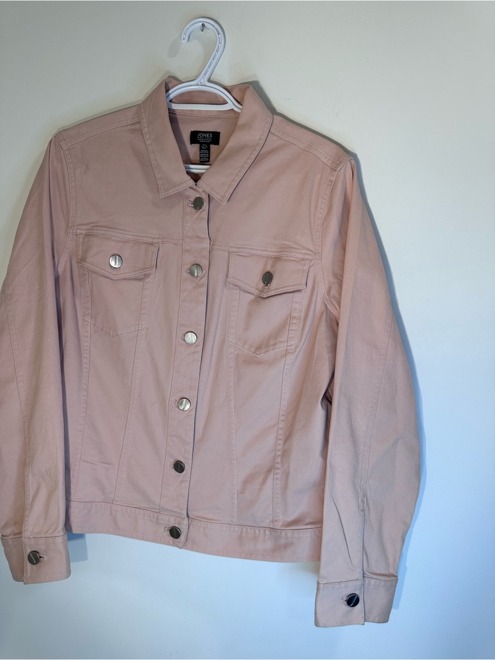 Jones New York Dusty Pink Denim Jacket